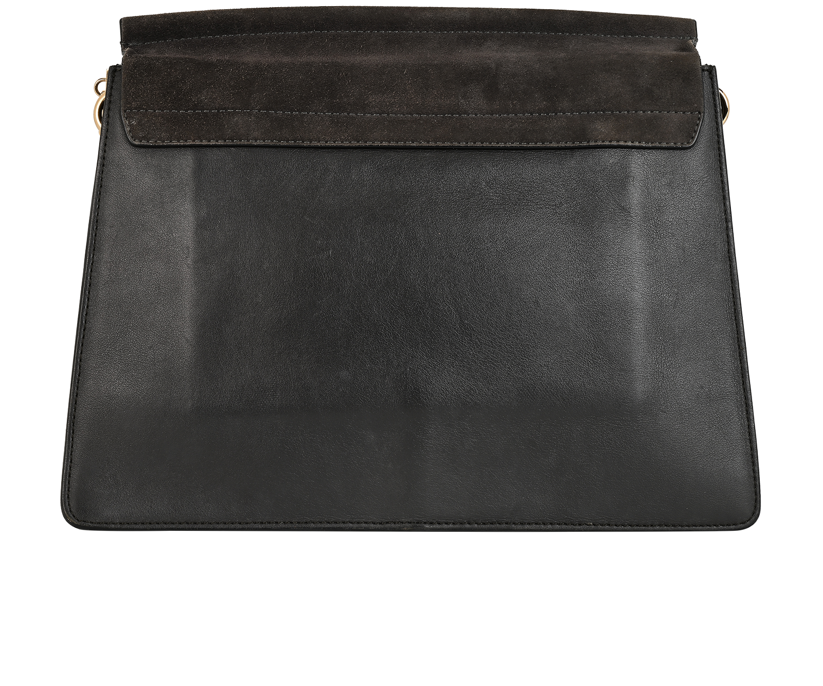 Large Faye, &pound;350, Handbags, Black, Leather/Suede, Back view